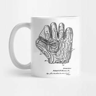 Baseball Glove Vintage Patent Hand Drawing Mug